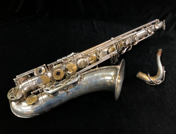 Vintage Selmer Paris Silver Plate Mark VII Tenor Saxophone, Serial #252570